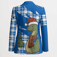 Scotland Christmas Blazer with Nessie Santa Hat and Blue Tartan Tree - Wonder Print Shop