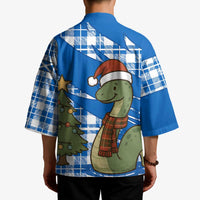 Scotland Christmas Kimono with Nessie Santa Hat and Blue Tartan Tree - Wonder Print Shop