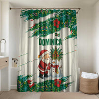 Dominica Christmas Bathroom Set with Santa Snowman and Tropical Carnival Headpiece - Wonder Print Shop