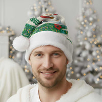 Dominica Christmas Santa Hat with Santa Snowman and Tropical Carnival Headpiece - Wonder Print Shop