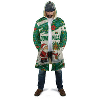 Dominica Christmas Cloak with Santa Snowman and Tropical Carnival Headpiece - Wonder Print Shop