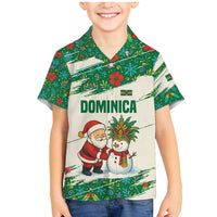 Dominica Christmas Family Matching Mermaid Dress and Hawaiian Shirt with Santa Snowman and Tropical Carnival Headpiece - Wonder Print Shop