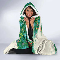 Dominica Christmas Hooded Blanket with Santa Snowman and Tropical Carnival Headpiece - Wonder Print Shop