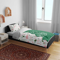 Dominica Christmas Bedding Set with Parrot Gift Box and Festive Pattern Design - Wonder Print Shop