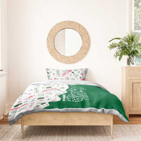 Dominica Christmas Bedding Set with Parrot Gift Box and Festive Pattern Design - Wonder Print Shop