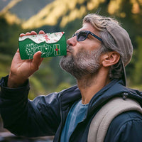 Dominica Christmas 4 in 1 Can Cooler Tumbler with Parrot Gift Box and Festive Pattern Design - Wonder Print Shop