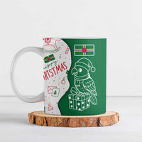 Dominica Christmas Ceramic Mug with Parrot Gift Box and Festive Pattern Design - Wonder Print Shop