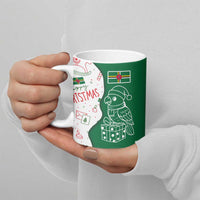 Dominica Christmas Ceramic Mug with Parrot Gift Box and Festive Pattern Design - Wonder Print Shop
