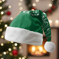 Dominica Christmas Santa Hat with Parrot Gift Box and Festive Pattern Design - Wonder Print Shop