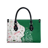 Dominica Christmas Leather Bag with Parrot Gift Box and Festive Pattern Design - Wonder Print Shop