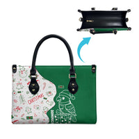 Dominica Christmas Leather Bag with Parrot Gift Box and Festive Pattern Design - Wonder Print Shop