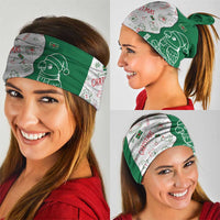Dominica Christmas Neck Gaiter with Parrot Gift Box and Festive Pattern Design - Wonder Print Shop