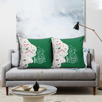 Dominica Christmas Pillow Cover with Parrot Gift Box and Festive Pattern Design - Wonder Print Shop