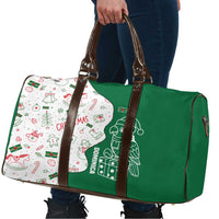 Dominica Christmas Travel Bag with Parrot Gift Box and Festive Pattern Design - Wonder Print Shop