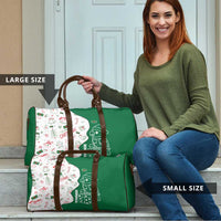 Dominica Christmas Travel Bag with Parrot Gift Box and Festive Pattern Design - Wonder Print Shop
