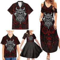 Blood Of Viking Warrior Family Matching Summer Maxi Dress and Hawaiian Shirt - Wonder Print Shop