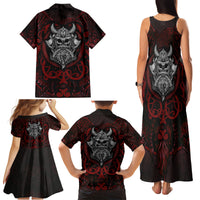 Blood Of Viking Warrior Family Matching Tank Maxi Dress and Hawaiian Shirt - Wonder Print Shop