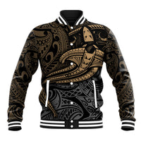 Polynesian Baseball Jacket Hammerhead Shark Tribal Pattern - Wonder Print Shop