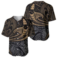 Polynesian Baseball Jersey Hammerhead Shark Tribal Pattern - Wonder Print Shop