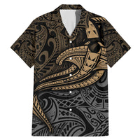 Polynesian Family Matching Mermaid Dress and Hawaiian Shirt Hammerhead Shark Tribal Pattern - Wonder Print Shop