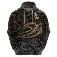 Polynesian Hoodie Hammerhead Shark Tribal Pattern - Wonder Print Shop