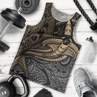 Polynesian Men Tank Top Hammerhead Shark Tribal Pattern - Wonder Print Shop