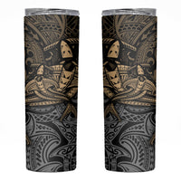 Polynesian Skinny Tumbler Hammerhead Shark Tribal Pattern - Wonder Print Shop