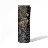 Polynesian Skinny Tumbler Hammerhead Shark Tribal Pattern - Wonder Print Shop