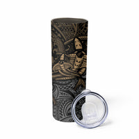 Polynesian Skinny Tumbler Hammerhead Shark Tribal Pattern - Wonder Print Shop