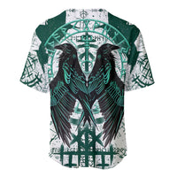 Winged Wisdom Of Viking Baseball Jersey Hugin, Munin, and the Vegvisir - Wonder Print Shop