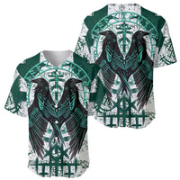 Winged Wisdom Of Viking Baseball Jersey Hugin, Munin, and the Vegvisir - Wonder Print Shop
