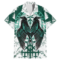 Winged Wisdom Of Viking Family Matching Mermaid Dress and Hawaiian Shirt Hugin, Munin, and the Vegvisir - Wonder Print Shop
