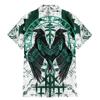 Winged Wisdom Of Viking Family Matching Mermaid Dress and Hawaiian Shirt Hugin, Munin, and the Vegvisir - Wonder Print Shop