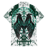 Winged Wisdom Of Viking Family Matching Tank Maxi Dress and Hawaiian Shirt Hugin, Munin, and the Vegvisir - Wonder Print Shop