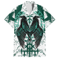 Winged Wisdom Of Viking Hawaiian Shirt Hugin, Munin, and the Vegvisir - Wonder Print Shop