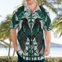 Winged Wisdom Of Viking Hawaiian Shirt Hugin, Munin, and the Vegvisir - Wonder Print Shop