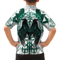 Winged Wisdom Of Viking Hawaiian Shirt Hugin, Munin, and the Vegvisir - Wonder Print Shop