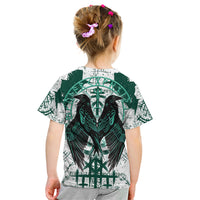 Winged Wisdom Of Viking Kid T Shirt Hugin, Munin, and the Vegvisir - Wonder Print Shop