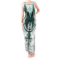 Winged Wisdom Of Viking Tank Maxi Dress Hugin, Munin, and the Vegvisir - Wonder Print Shop