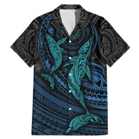 Polynesian Whale Family Matching Mermaid Dress and Hawaiian Shirt - Wonder Print Shop