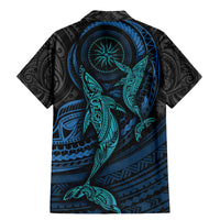 Polynesian Whale Family Matching Mermaid Dress and Hawaiian Shirt - Wonder Print Shop