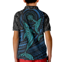 Polynesian Whale Kid Polo Shirt - Wonder Print Shop