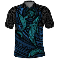 Polynesian Whale Polo Shirt - Wonder Print Shop
