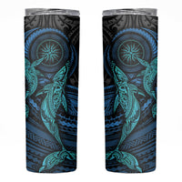 Polynesian Whale Skinny Tumbler - Wonder Print Shop