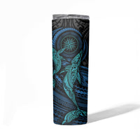 Polynesian Whale Skinny Tumbler - Wonder Print Shop