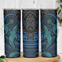 Polynesian Whale Skinny Tumbler - Wonder Print Shop