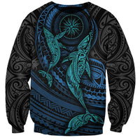 Polynesian Whale Sweatshirt - Wonder Print Shop