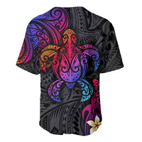 Turtle and Plumeria - Polynesian Baseball Jersey - Wonder Print Shop