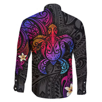 Turtle and Plumeria - Polynesian Family Matching Mermaid Dress and Hawaiian Shirt - Wonder Print Shop