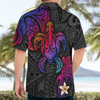 Turtle and Plumeria - Polynesian Hawaiian Shirt - Wonder Print Shop
